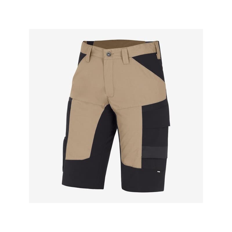 Short stretch kim entre 4 et 6 100 - 200 g 36 bermuda 1 pièce(s) bermuda kim beige-noir t36 polyamide, polyuréthane, polyester / coton beige, noir - f