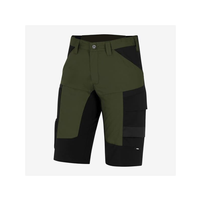 Short stretch kim entre 4 et 6 100 - 200 g 36 bermuda 1 pièce(s) bermuda kim olive-noir t36 polyamide, polyuréthane, polyester / coton noir, vert - fh