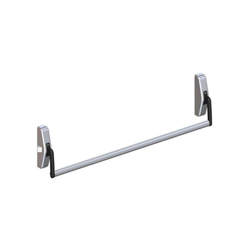 Barre anti-panique 89 design 1 pièce(s) barre anti-panique 1 point latéral (1250 mm) - argent - jpm