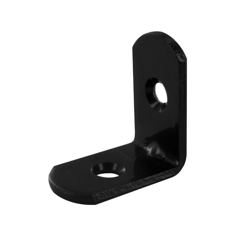 Equerre chaise bouts ronds acier noir (4) noir 1 blister(s) de 4 unité(s) équerre de chaise bouts ronds 30 x 30 x 14 mm - acier noir acier 30 mm 14 mm