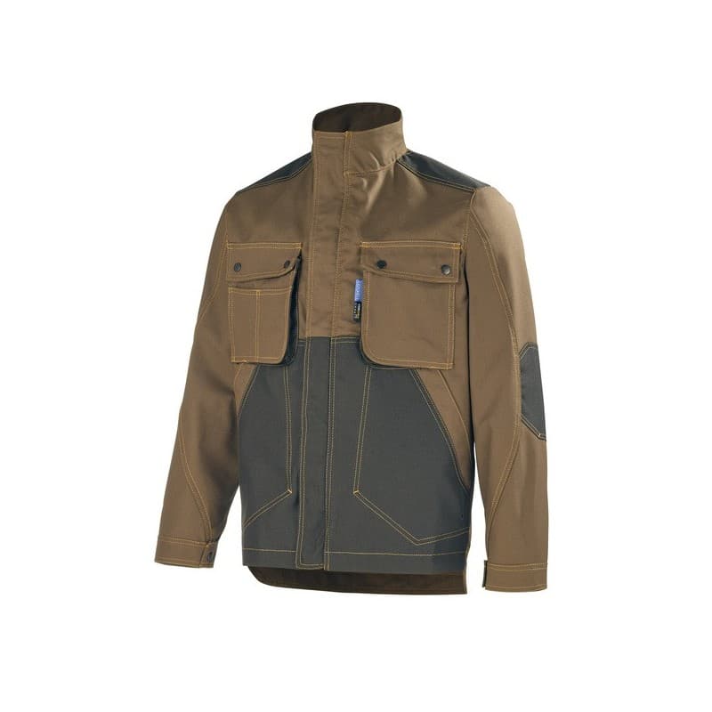Blouson craft worker blouson craft worker marron/noir t3 200 - 300 g entre 4 et 6 blouson coton / polyester t3 1 pièce(s) marron, noir - cepovett