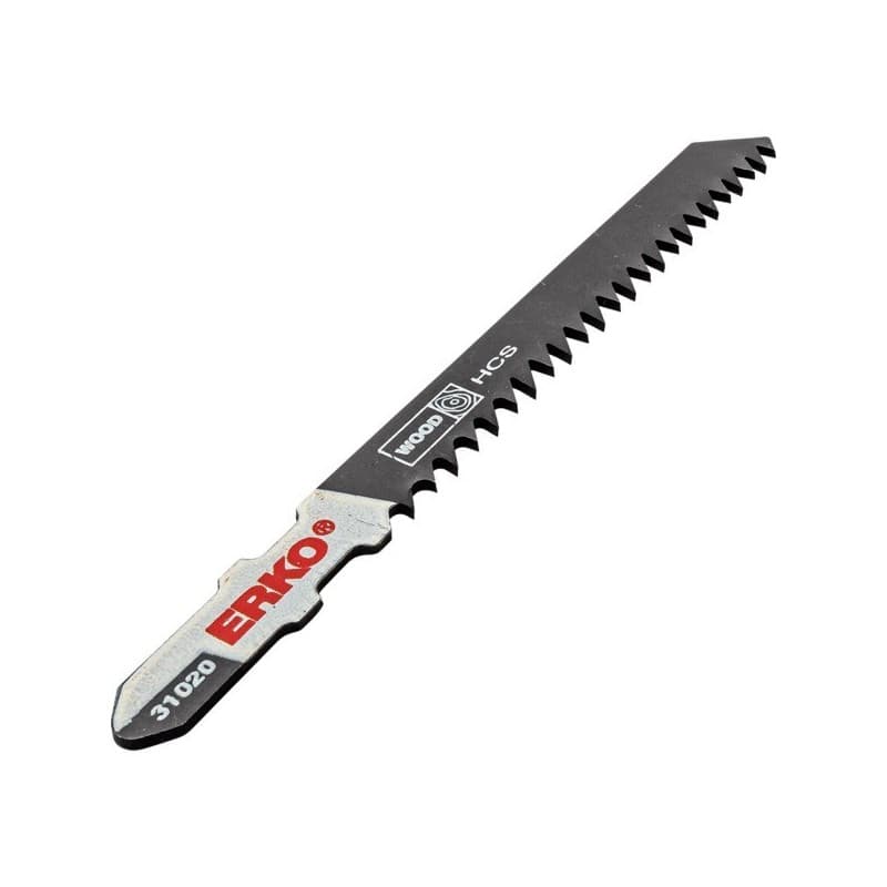 Lames de scie sauteuse standard bois lame de scie sauteuse bois 3mm 8 tpi 100mm bois 100 mm 1 étui(s) de 5 pièce(s) hcs cv 8 3 mm - kopram erko