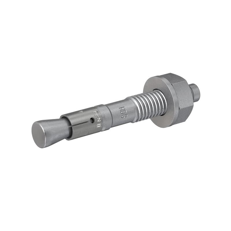 Goujon galvanisé fbn ii hdg goujon d'ancrage fbn ii hdg 16/15 k 120 mm 16 mm charges lourdes de 100 à 4000 kg béton ate béton option 7 fixation couran