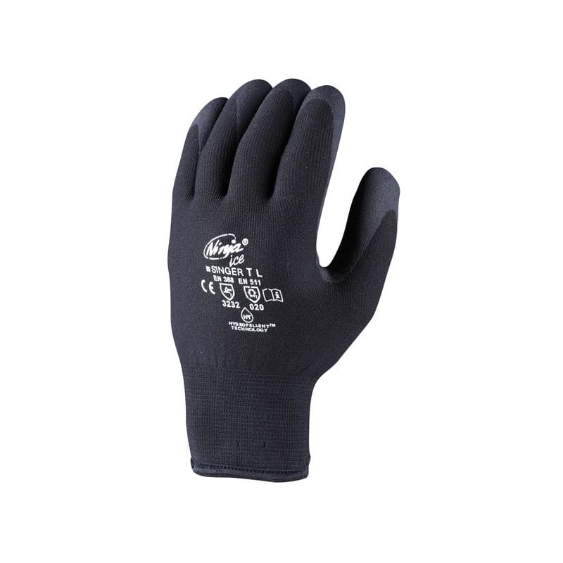 Gants enduit hpt ninja® ice oui 7 agressions mécaniques, froid coton, polyamide 1 sachet(s) de 5 paire(s) gants ninja® ice enduit hpt t7 - singer frer