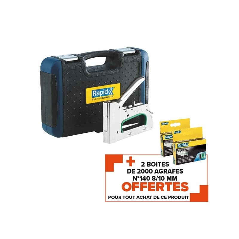 Coffret agrafeuse r34 + 4000 agrafes coffret agrafeuse r34 + 4000 agrafes 1 coffret(s) - rapid