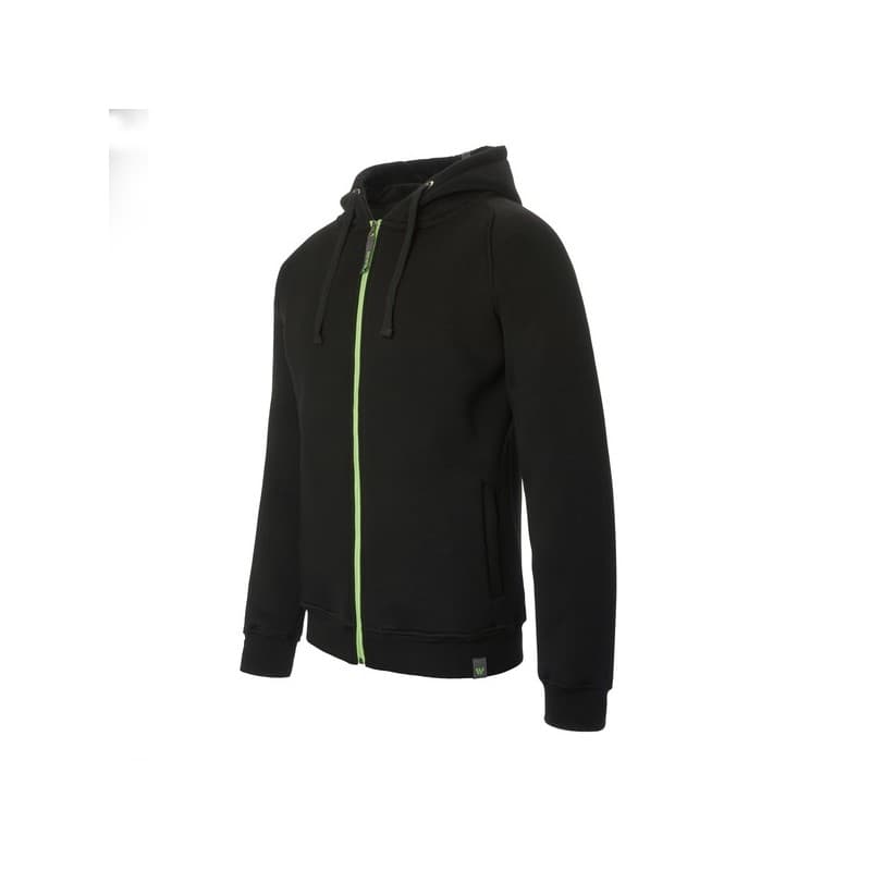 Sweat zippé à capuche memphis noir 300 - 400 g entre 1 et 3 coton / polyester sweat sweat à capuche memphis noir zip vert tl 1 pièce(s) - concept - tr