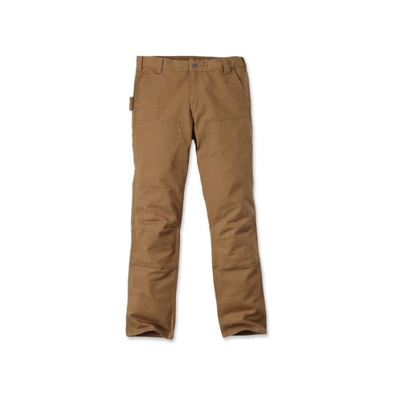 Pantalon duck double front stretch 42 entre 4 et 6 pantalon 400 - 500 g marron 1 pièce(s) pantalon duck double front stretch marron t42 coton, élastha