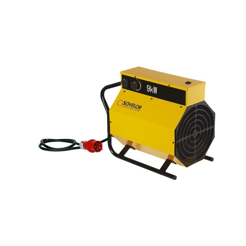 Chauffage air pulsé mobile électrique chauffage mobile air pulsé 380v 9 kw électrique 490 mm 9 kw 12,7 1 pièce(s) air pulsé 285 mm 395 mm 830 m³/h 12,