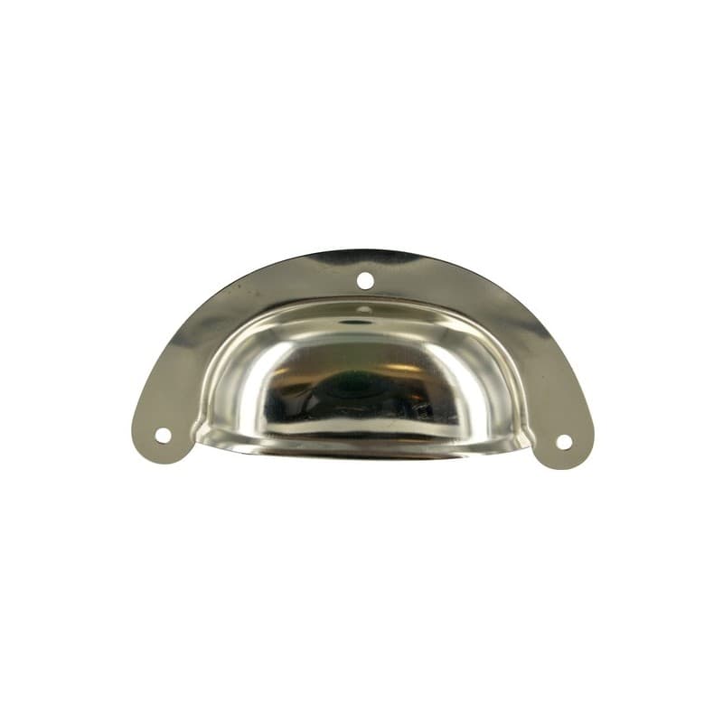 Poignee coquille l95x46 acier nick 95 mm 1 sachet(s) de 1 unité(s) poignee coquille l95x46 acier nick 86 mm acier nickelé - interges.com