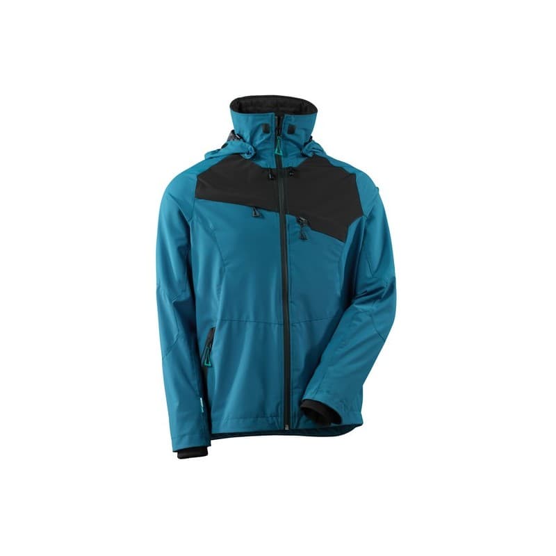 Veste d'extérieur imperméable advanced 200 - 300 g entre 1 et 3 veste xs 1 pièce(s) veste d'extérieur imperméable bleu pétrole/noir txs polyamide, éla