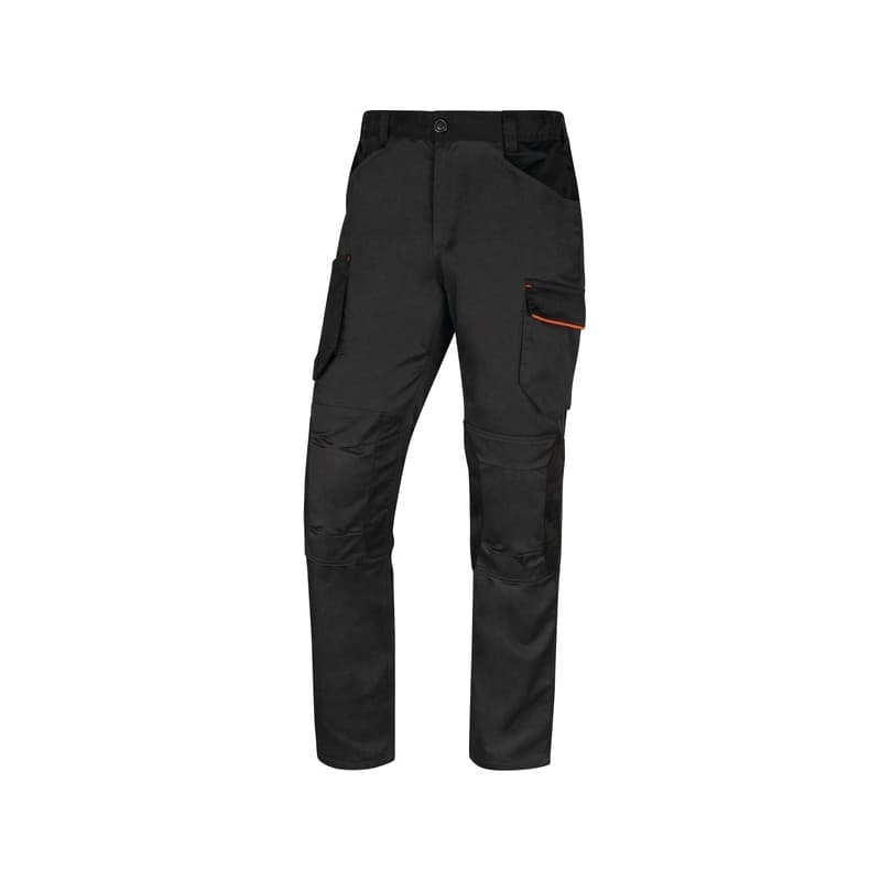 Pantalon stretch mach 2 v3 200 - 300 g 7 et plus pantalon 1 pièce(s) coton / polyester / élasthanne pantalon de travail stretch mach 2 v3 gris/rouge t