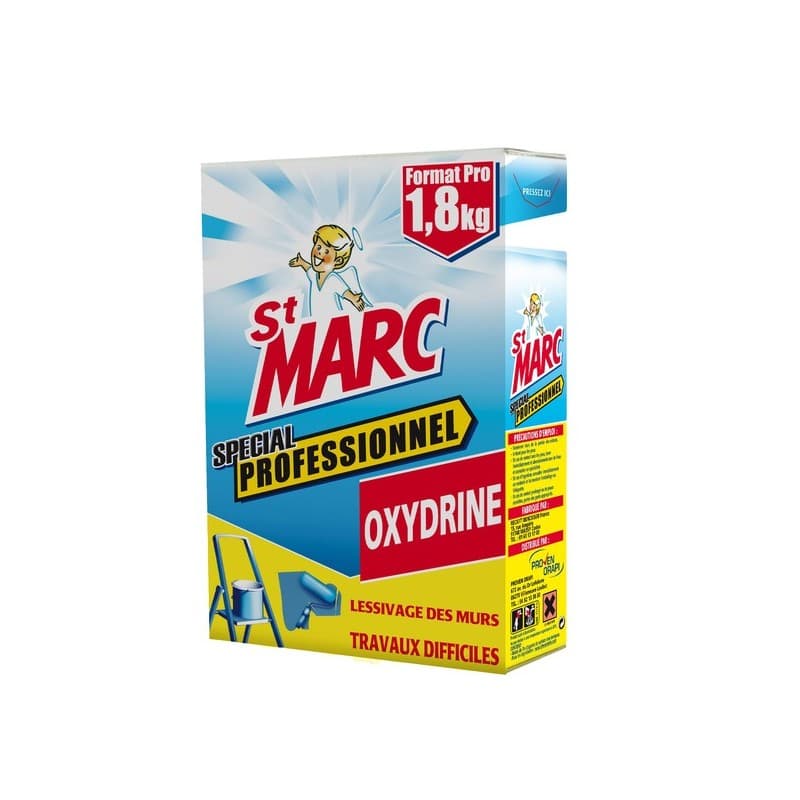 Lessive en poudre oxydrine saint-marc lessive oxydrine st marc en poudre 1 boîte(s) de 1.8 kilogramme(s) boîte lessive - st marc professionnel