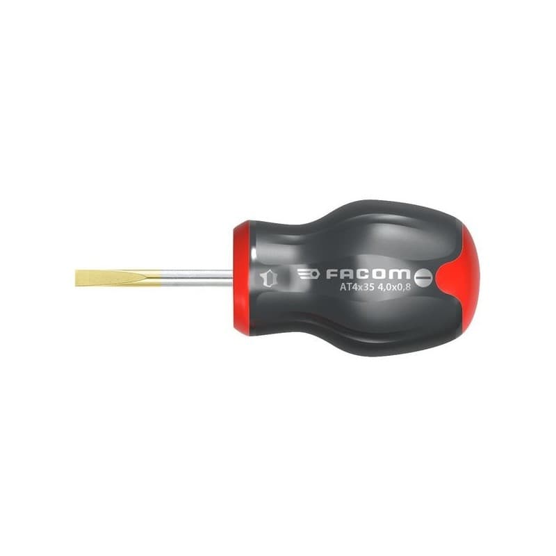 Tournevis boule protwist® fente tournevis protwist® fente court 6,5 x 35 mm 35 mm 6,5 mm 1 pièce(s) bi-matière non boule - facom