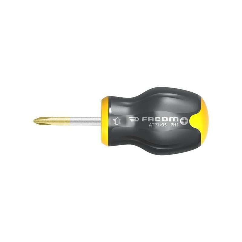 Tournevis boule protwist® phillips® tournevis phillips® lames rondes ph1 25 mm ph1 1 pièce(s) bi-matière non boule - facom