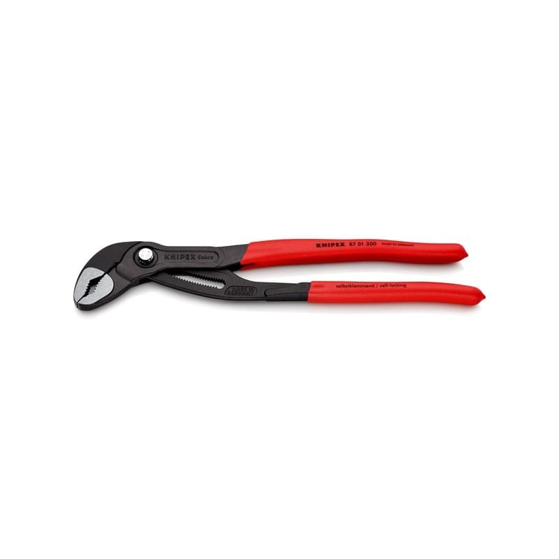 Pince multiprise cobra® pinces cobra® mono-matière 300 mm 300 mm 1 pièce(s) plastique acier atramentisé pince multiprise 60 mm 530 g - knipex werk