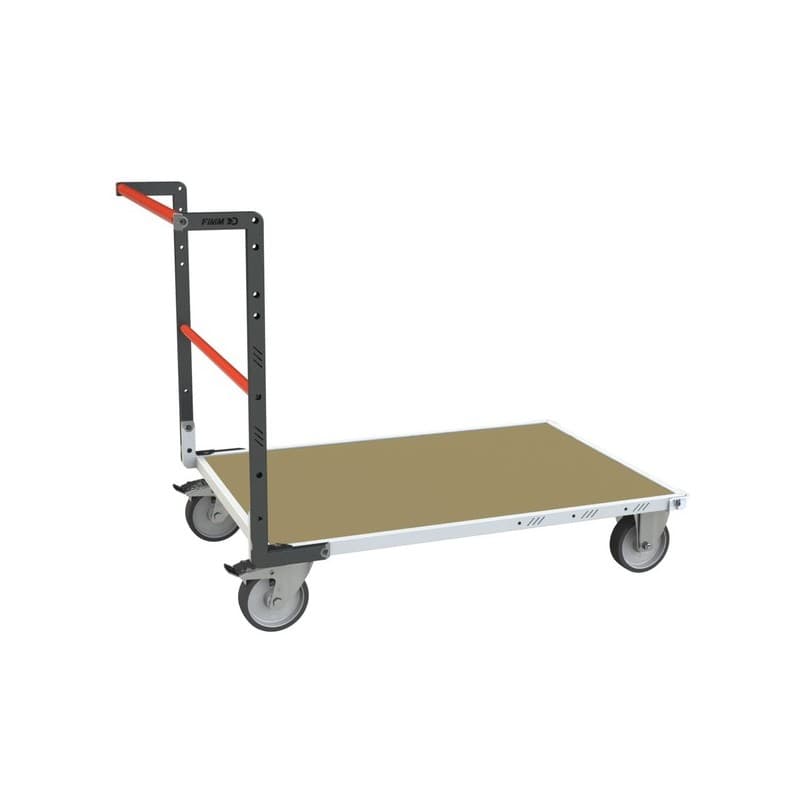 Chariot modulaire tube 500 kg 1200 mm 1 pièce(s) chariot modulaire tube 1 dossier 1000 x 595 mm 500 kg 1000 mm acier, bois tpe non tubulaire 980 mm 64