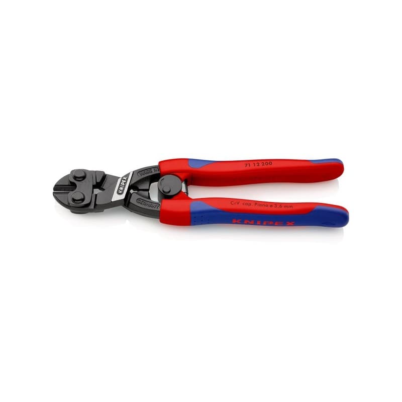 Coupe-boulons cobolt® à ressort 200 mm 200 mm 1 pièce(s) bi-matière acier atramentisé 365 g coupe-boulons cobolt® à ressort 200 mm 5.2 mm - knipex wer