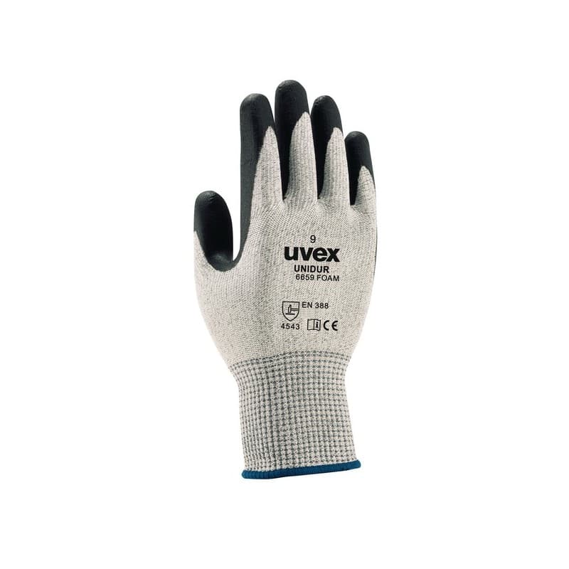 Gants hppe fibre de verre unidur foam gants unidur foam t8 agressions mécaniques 8 oui lycra, mousse, nitrile, nylon, polyamide 1 sachet(s) de 10 pair
