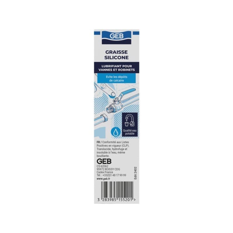 Graisse silicone - entretien graisse silicone 1 tube(s) de 20 gramme(s) - geb sas