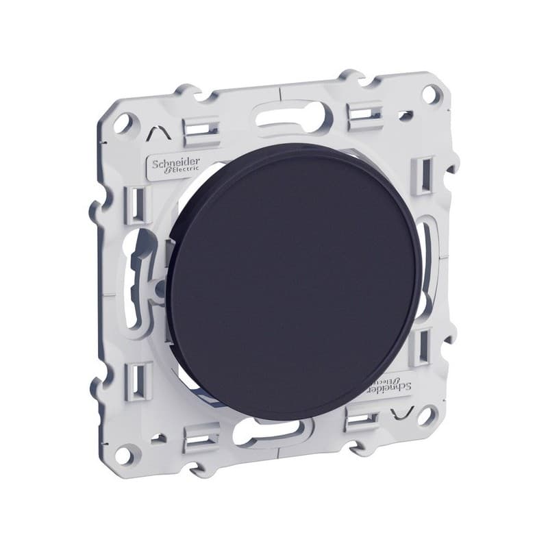 Interrupteur à encastrer odace 1 pièce(s) obturateur odace anthracite - schneider