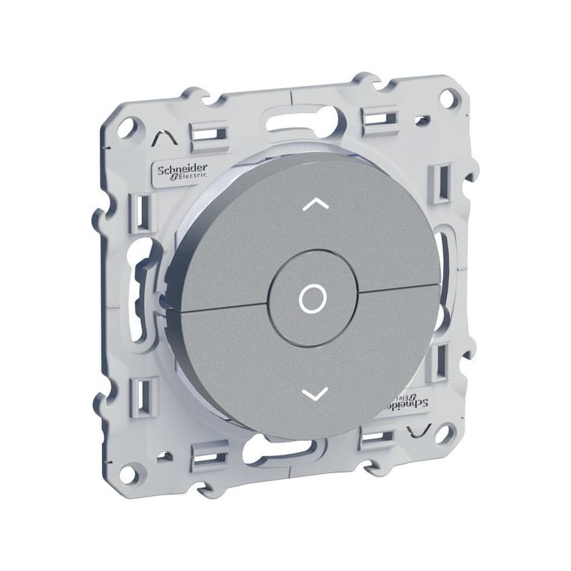 Interrupteur à encastrer odace interrupteur volets roulants odace aluminium 1 pièce(s) à encastrer volets roulants composable - schneider