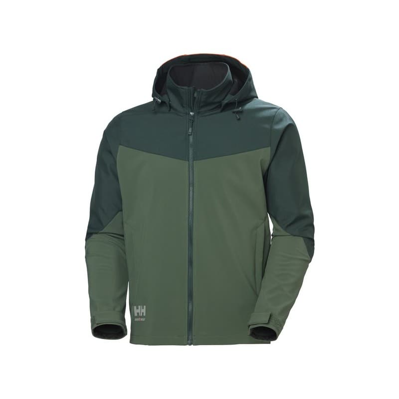 Veste softshell oxford vert xl 300 - 400 g entre 1 et 3 veste 1 pièce(s) polyamide, polyester veste softshell oxford vert txl - helly hansen