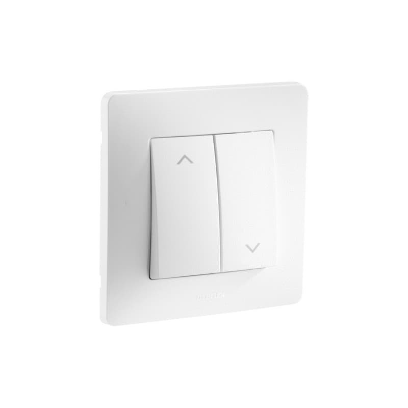 Interrupteur à encastrer caly 1 pièce(s) commande volet roulant caly blanc - debflex