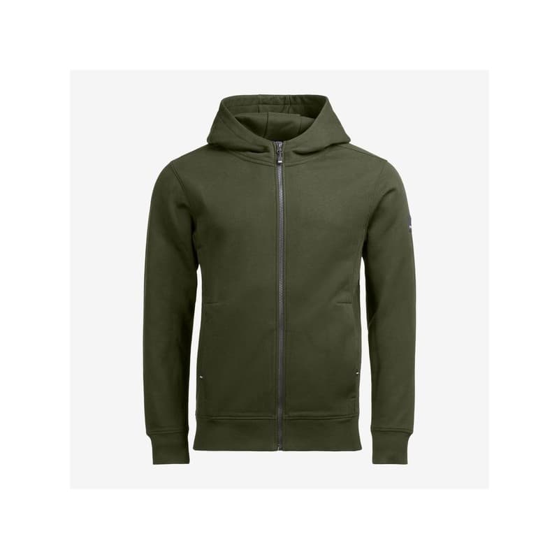Sweat zippé à capuche quentin vert s 300 - 400 g entre 1 et 3 sweat 1 pièce(s) coton, polyester recyclé sweat zippé à capuche quentin vert olive ts -