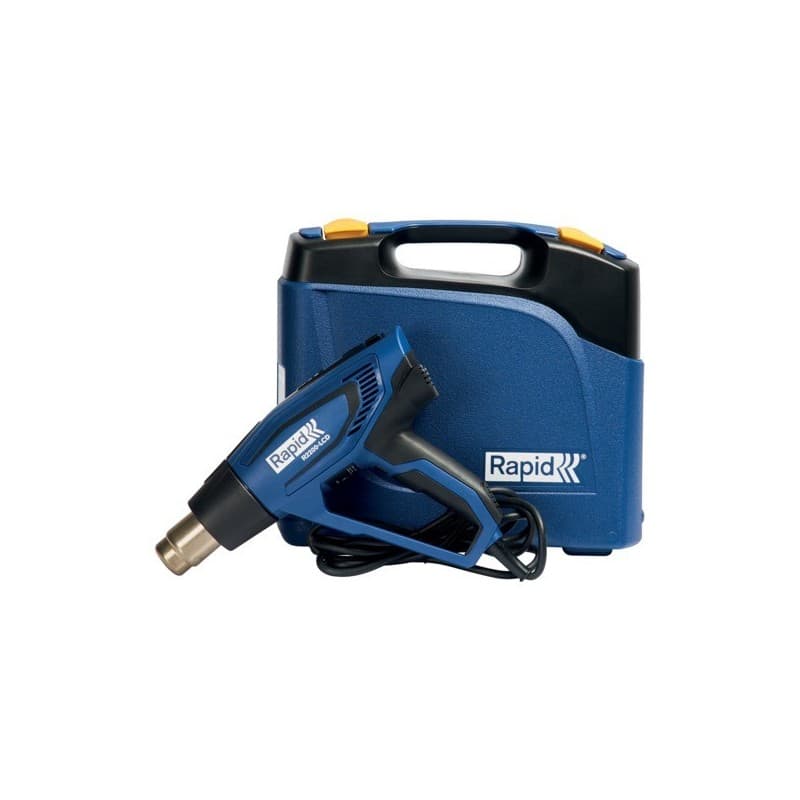 Pistolet à air chaud r2200-lcd secteur 500 l/min 0.9 kg 650 °c 1 pièce(s) pistolet à air chaud r2200-lcd 2200 w - rapid