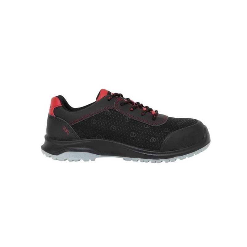 Chaussures de sécurité basses rallye textile 40 pu double densité composite polyuréthane 1 paire(s) chaussures basses rallye noir/rouge t40 basses - p