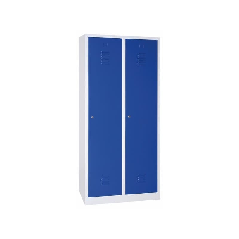 Vestiaire industrie salissante 1 pièce(s) vestiaire industrie salissante 2 cases 1805x810x510mm - bleu - mobika