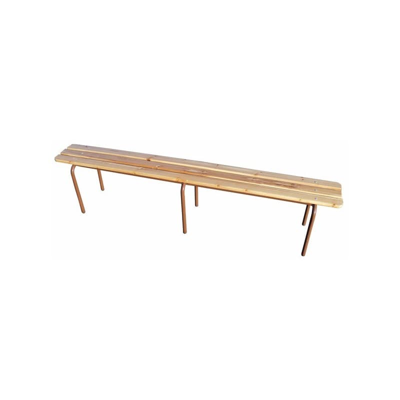 Banc empilable 3 lattes en bois 1 pièce(s) banc empilable 3 lattes en bois 2000 x 340 x 450 mm - mobika