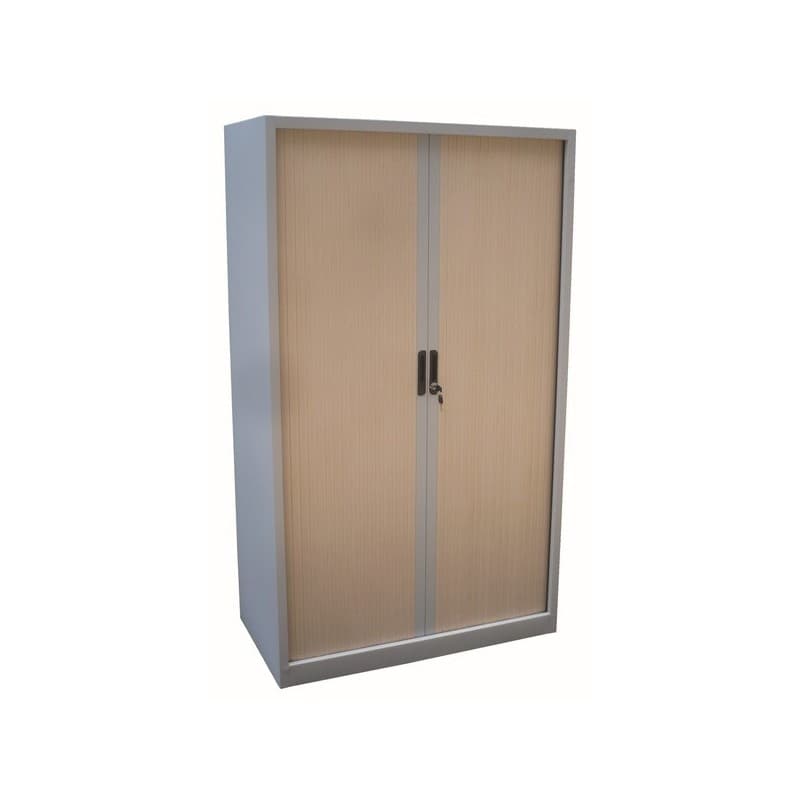 Armoire haute à rideaux coulissants 1 pièce(s) armoire à rideaux 1800 x 1000 x 400 - érable - mobika