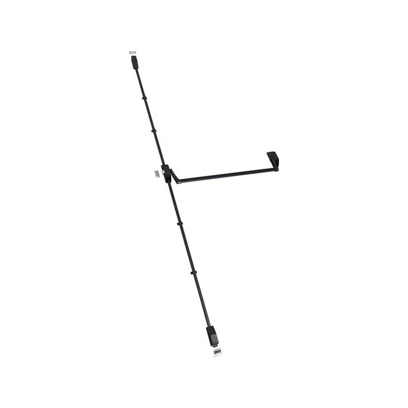 Barre anti-panique isy bar 1 pièce(s) anti-panique isy bar 3 pts haut/bas/latéral - zamak noir - jpm