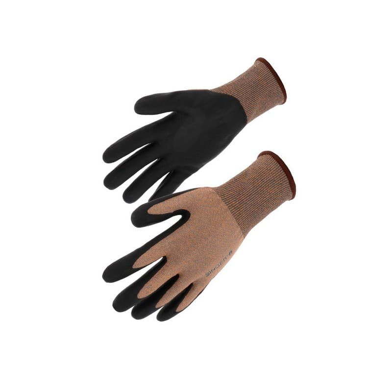 Gants pehd nitrile coupe d agressions mécaniques 9 oui 1 sachet(s) de 10 paire(s) élasthanne, polyester, polyéthylène gant pehd nitrile coupe d t9 - s