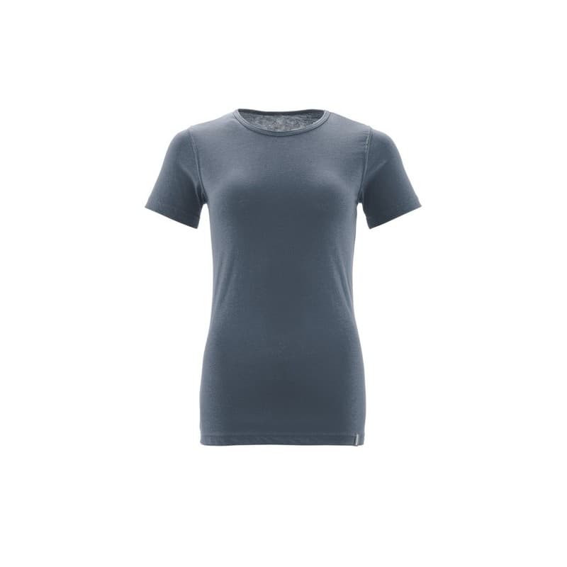 T-shirt femme crossover l 100 - 200 g bleu t-shirt 0 1 pièce(s) coton, polyester recyclé t-shirt femme crossover bleu acier tl - mascot