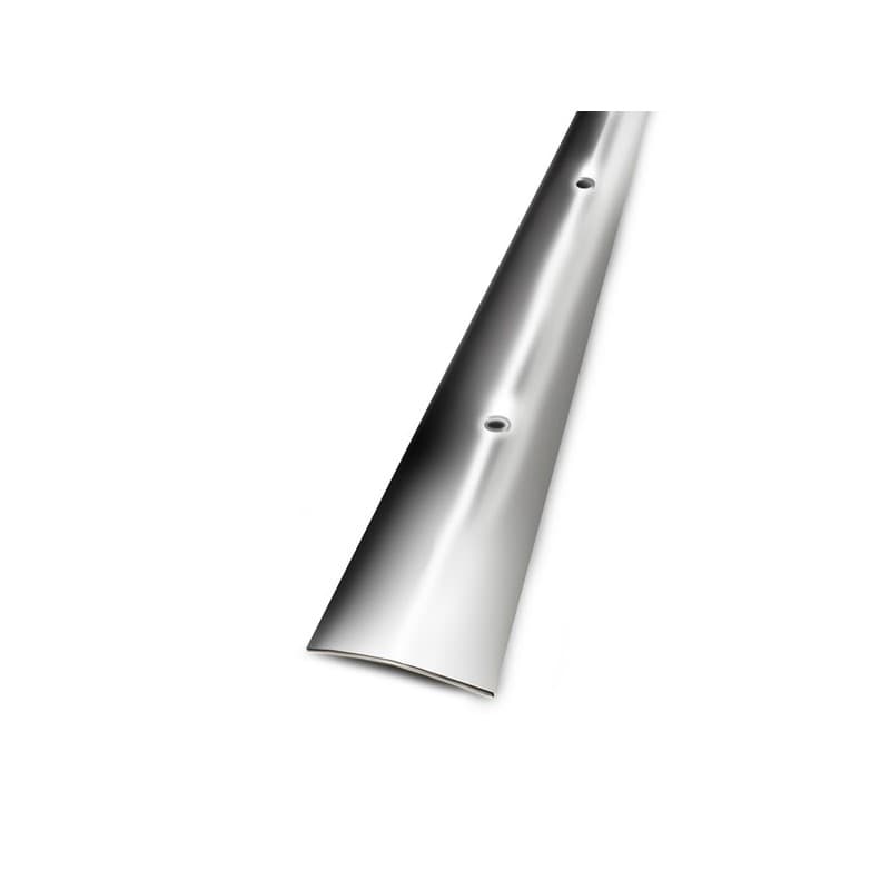 Seuil plat inox grande longueur 1 pièce(s) seuil plat à visser 30 x 2700 mm - inox brillant à visser intérieur tertiaire inox 4 mm 30 mm brillant 2.7