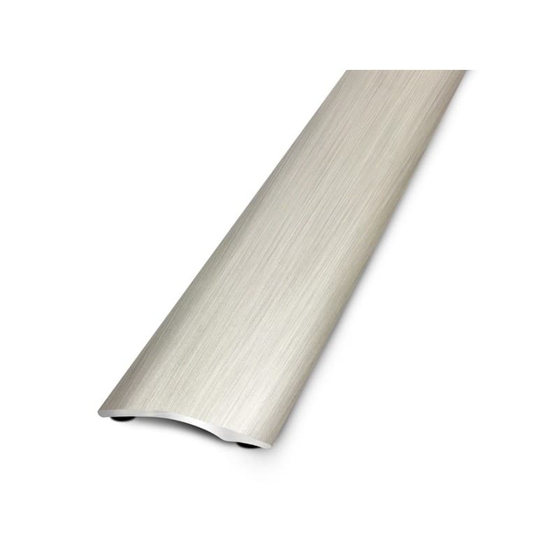 Seuil plat aluminium presto 1 pièce(s) aluminium auto-adhésif intérieur tertiaire seuil plat presto premium 27 x 930 mm - titane brossé 0.93 m 27 mm t