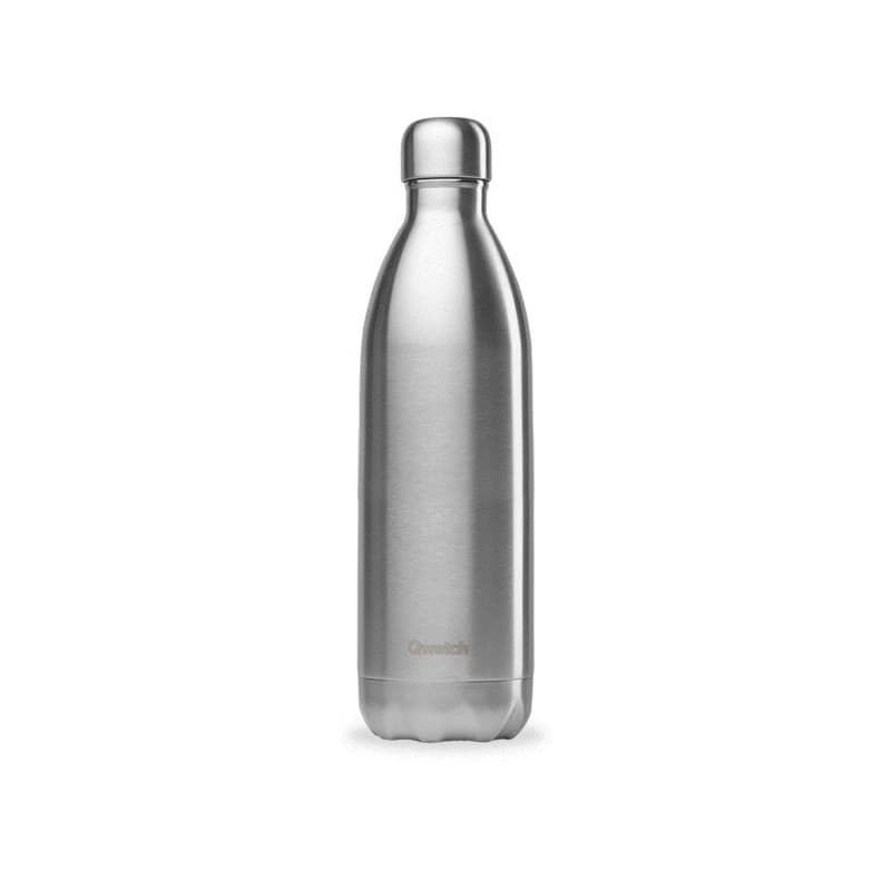 Gourde isotherme 1l 1 pièce(s) bouteille isotherme 1l inox brossé - qwetch