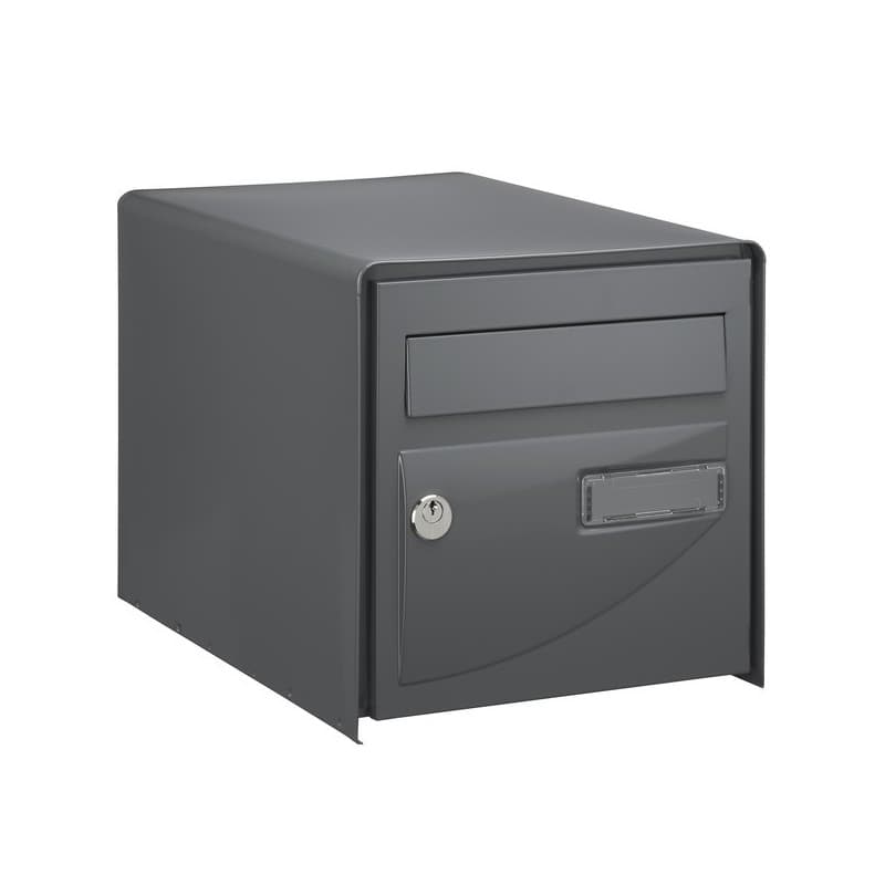 Boîtes aux lettres probat gris 1 pièce(s) boîte aux lettres probat double face gris 7016 300 mm 302 mm 410 mm double face - decayeux