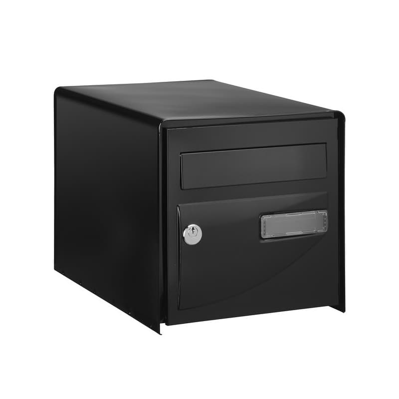 Boîtes aux lettres probat noir 1 pièce(s) boîte aux lettres probat simple face noir 9005 300 mm simple face 302 mm 410 mm - decayeux