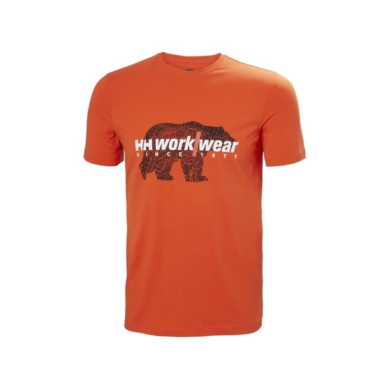 Tee-shirts logo graphic 200 - 300 g m noir t-shirt coton, élasthanne 0 1 pièce(s) tee-shirt logo graphic orange tm - helly hansen