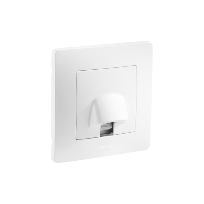 Prise à encastrer caly 1 pièce(s) sortie de câble caly blanc à encastrer - debflex