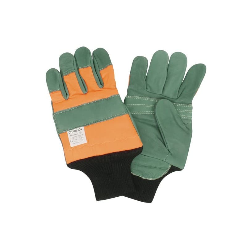 Gants scie à chaine type poignet gants scie chaine mains gauche et droite t9 cuir non 9 agressions mécaniques, scies à chaîne 1 paire(s) - francital