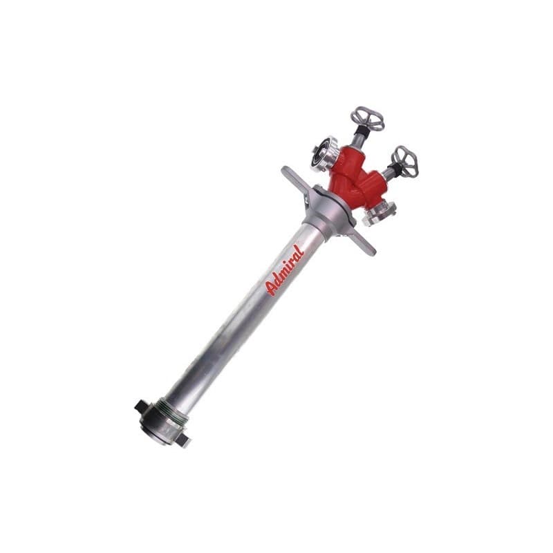 Borne-fontaine d'incendie storz admiral 1 pièce(s) borne-fontaine incendie storz alu dn 80 2x sorties c2 vannes - admiral