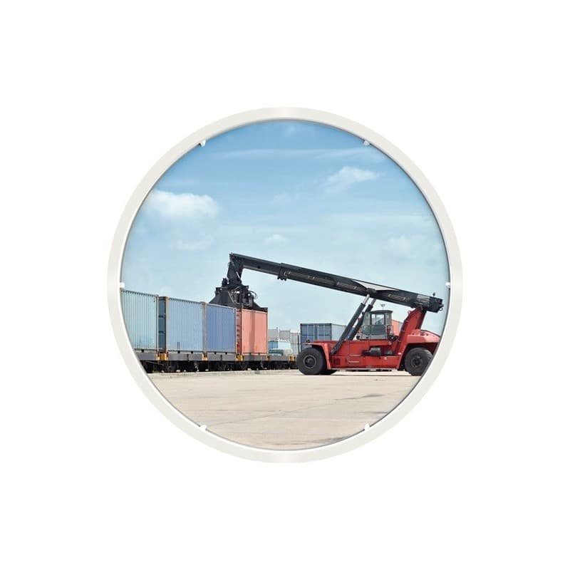 Miroir de circulation dancop 1 pièce(s) miroir de circulation d.800 mm plastique, blanc - dancop