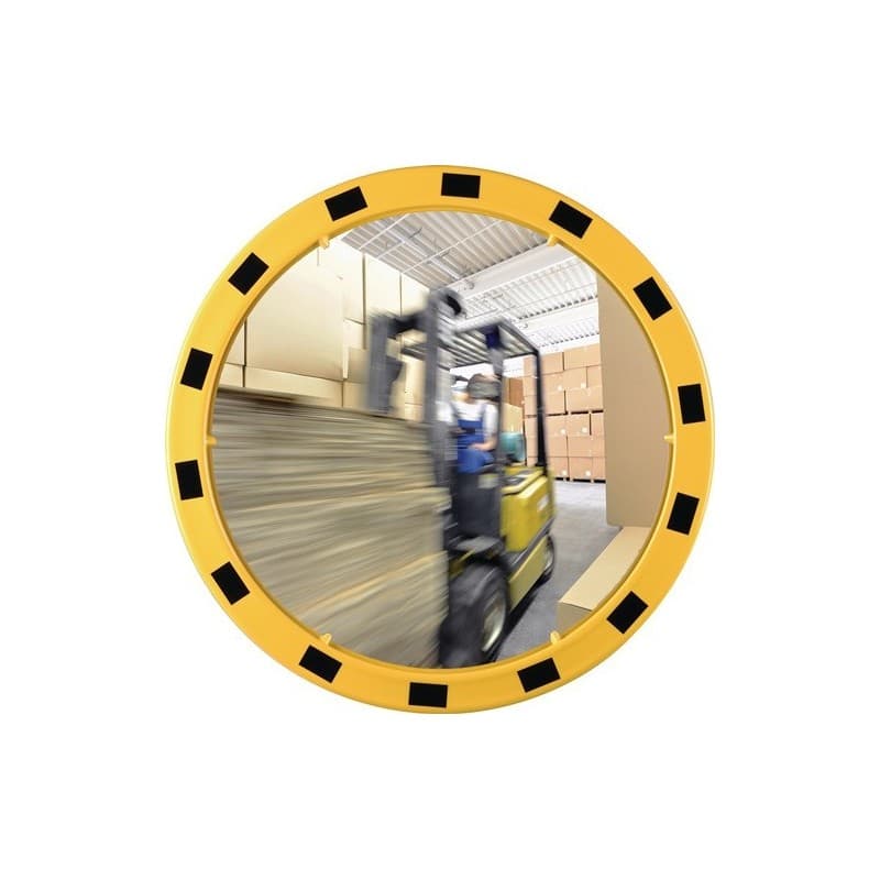 Miroir de sécurité/circulation dancop 1 pièce(s) miroir sécurité/circulation d.800mm acrylique, jaune/noir - dancop