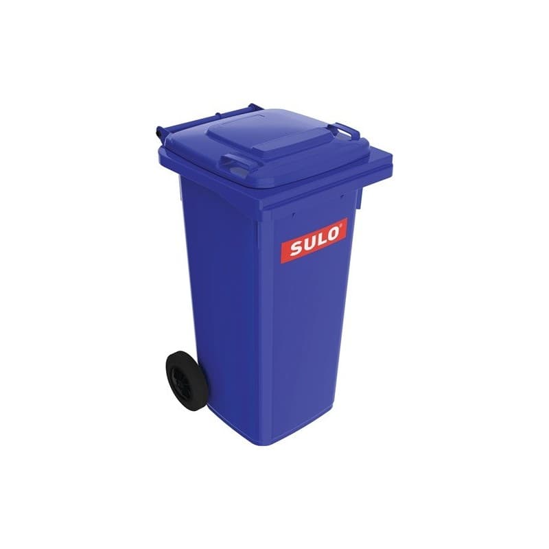 Lot bac à ordures sulo 1 carton(s) de 5 pièce(s) bac à ordures 120 l hdpe bleu - sulo