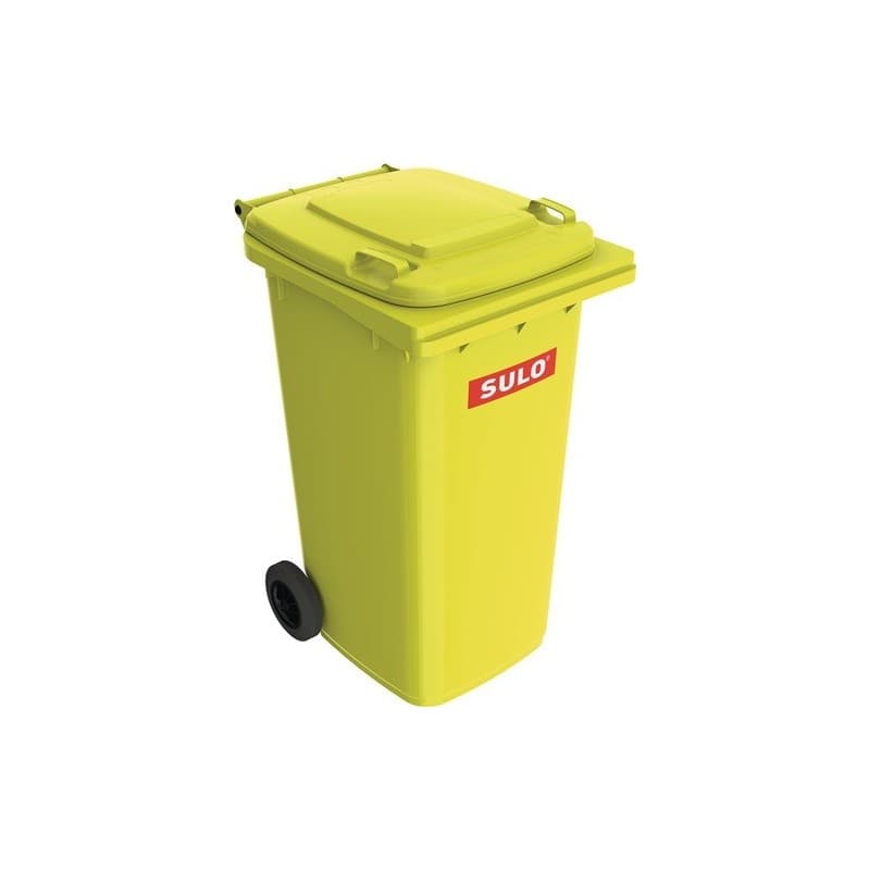 Lot bac à ordures sulo 1 carton(s) de 5 pièce(s) bac à ordures 240 l hdpe jaune - sulo