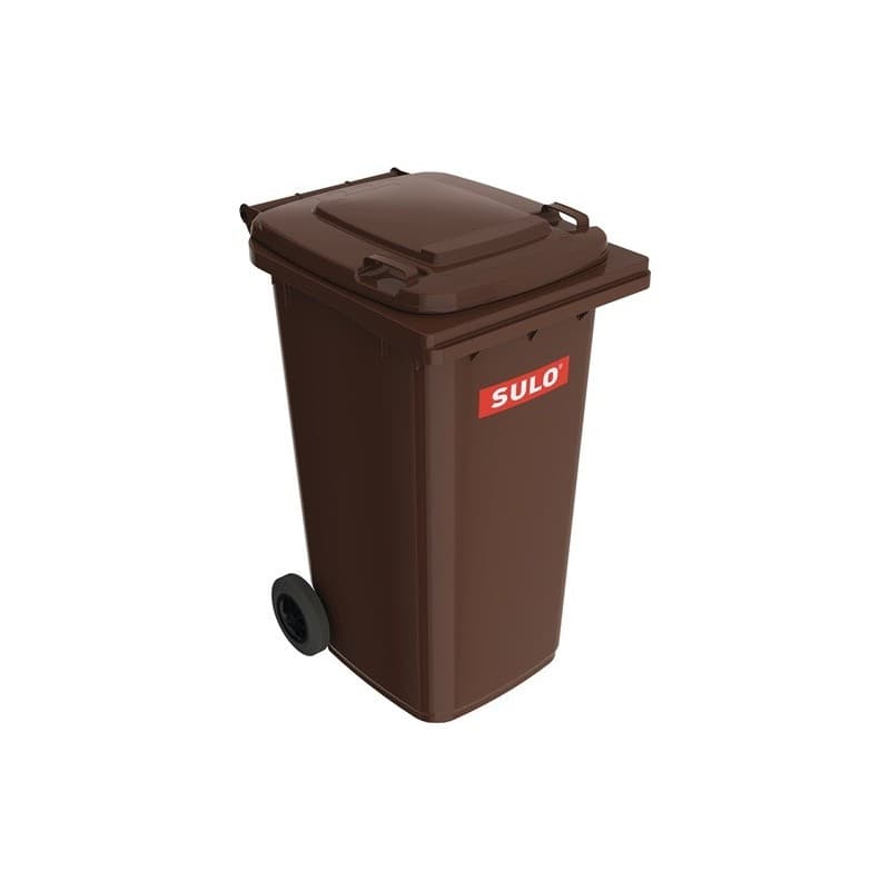Lot bac à ordures sulo 1 carton(s) de 5 pièce(s) bac à ordures 240 l hdpe marron - sulo